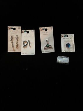 Swarovski Crystal Sea Themed Charms & Findings Set of 5